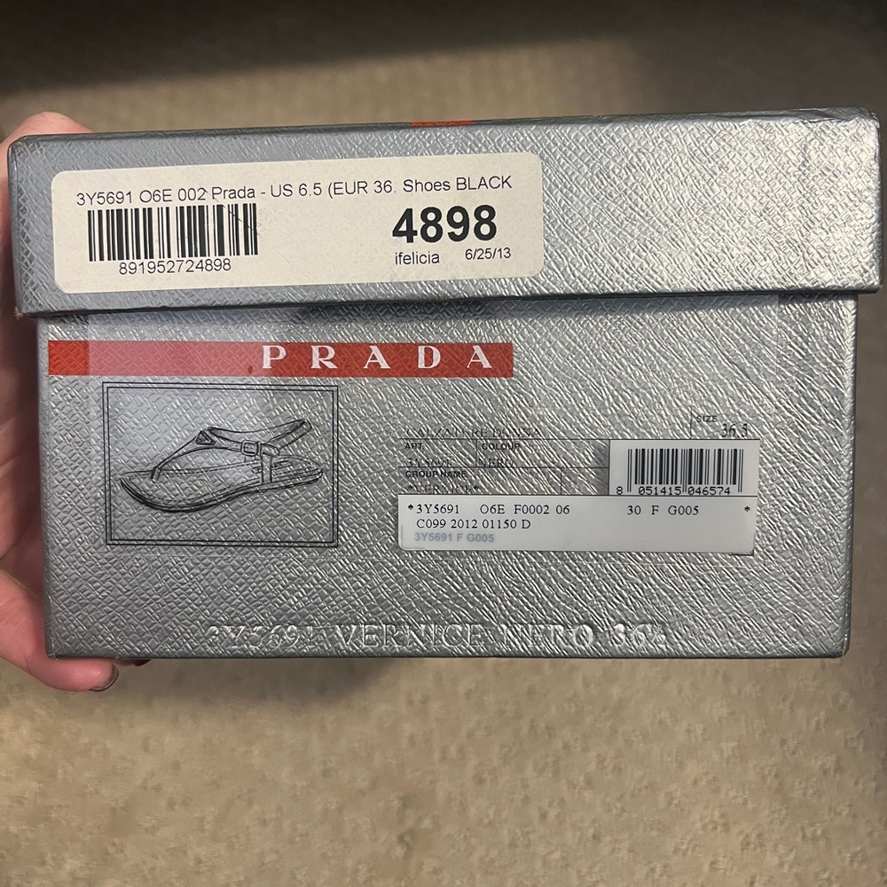 Prada Women's Black Sandals - Picture 10 of 10